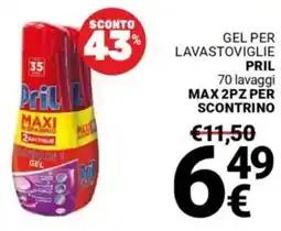 Supermercati Gulliver Gel per lavastoviglie PRIL offerta
