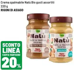 Iper La Grande Crema spalmabile Natù Bio RIGONI DI ASIAGO offerta
