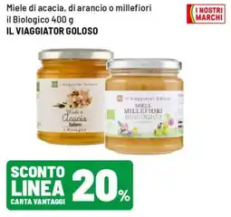 Iper La Grande Miele di acacia, di arancio o millefiori il Biologico IL VIAGGIATOR GOLOSO offerta