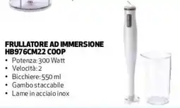 Coop Master Alleanza 3.0 FRULLATORE AD IMMERSIONE HB976CM22 COOP offerta