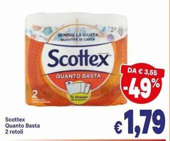 A&O Scottex Quanto Basta 2 rotoli offerta