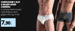 Coop Master Alleanza 3.0 Confezione 2 slip o boxer uomo CARRERA offerta