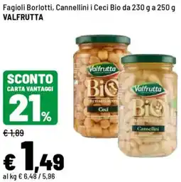 Iper La Grande Fagioli Borlotti, Cannellini i Ceci Bio VALFRUTTA offerta