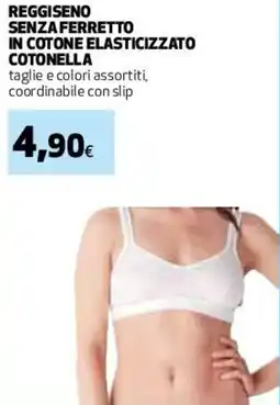 Coop Master Alleanza 3.0 Reggiseno senza ferretto in cotone elasticizzato COTONELLA offerta
