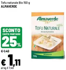 Iper La Grande Tofu naturale Bio ALMAVERDE offerta