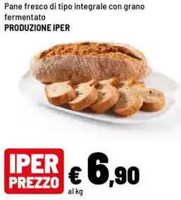 Iper La Grande Pane fresco di tipo integrale con grano fermentato PRODUZIONE IPER offerta