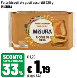 Iper La Grande Fette biscottate MISURA offerta