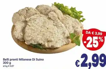 A&O Belli pronti Milanese Di Suino 300g offerta