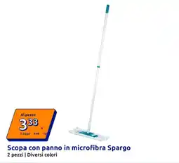 Action Scopa con panno in microfibra offerta