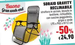 Conad Sdraio gravity reclinabile offerta