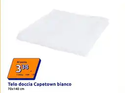 Action Telo doccia Capetown bianco offerta