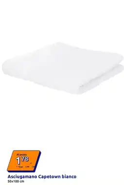 Action Asciugamano Capetown bianco offerta