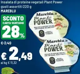 Iper La Grande Insalata di proteine vegetali Plant Power MAREBLU offerta