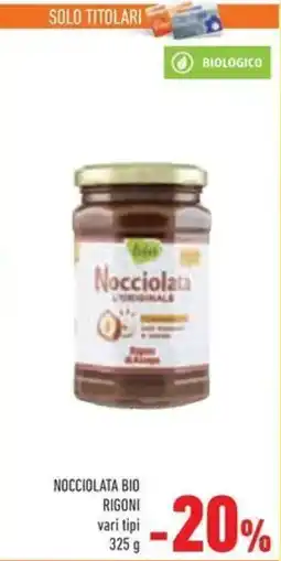Conad Nocciolata bio rigoni offerta