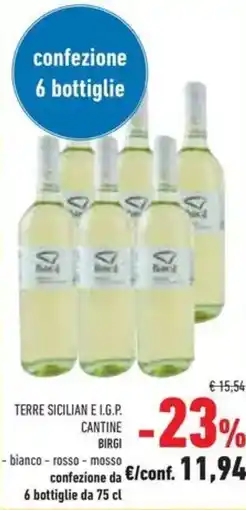 Conad Terre sicilian e i.g.p. cantine birgi offerta