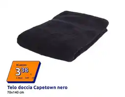 Action Telo doccia Capetown nero offerta