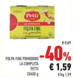 Conad Polpa fine pomodoro la completa PETTI offerta
