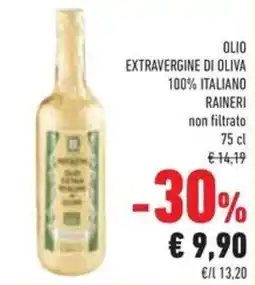 Conad Olio extravergine di oliva 100% italiano raineri offerta