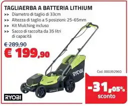 Eurobrico Tagliaerba a batteria lithium offerta