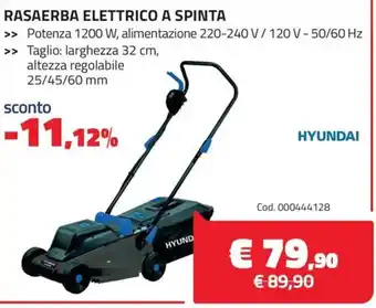HYUNDAI Rasaerba elettrico a spinta