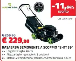 Eurobrico SUPHERBA Rasaerba semovente a scoppio "SHT139" offerta