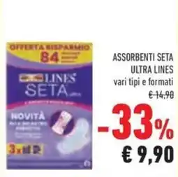 Conad Assorbenti seta ultra lines offerta