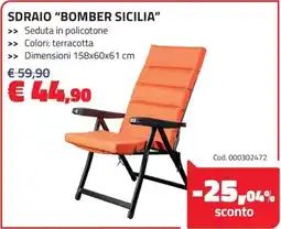 Eurobrico Sdraio "bomber sicilia" offerta