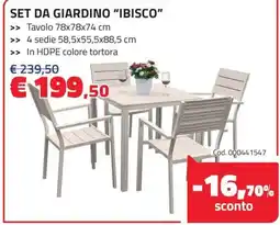 Eurobrico Set da giardino "ibisco" offerta