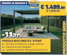 Eurobrico Pergola bioclimatica "atena" offerta