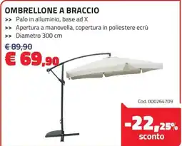 Eurobrico Ombrellone a braccio offerta