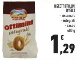 Conad Biscotti frollini DIVELLA offerta