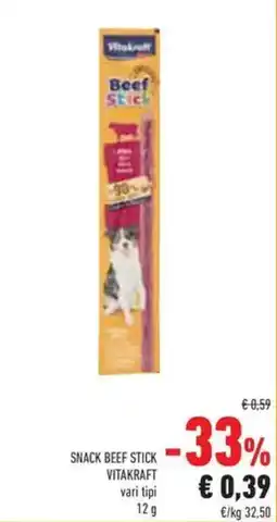 Conad Snack beef stick VITAKRAFT offerta