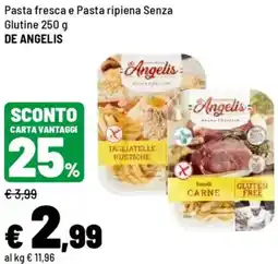 Iper La Grande Pasta fresca e Pasta ripiena Senza Glutine DE ANGELIS offerta