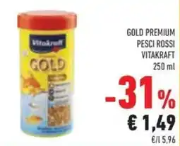 Conad Gold premium pesci rossi VITAKRAFT offerta