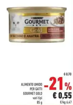 Conad Purina alimento umido per gatti gourmet gold offerta