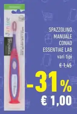Conad Spazzolino manuale CONAD ESSENTIAE LAB offerta
