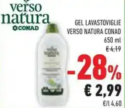 Conad Gel lavastoviglie VERSO NATURA CONAD offerta