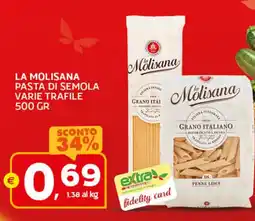 Extra Supermercati La molisana pasta di semola offerta