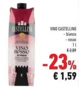 Conad Vino castellino bianco, rosso offerta