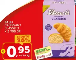 Extra Supermercati Bauli croissant classico offerta