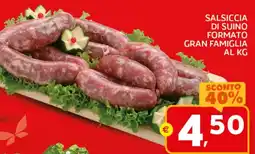 Extra Supermercati Salsiccia di suino formato gran famiglia offerta