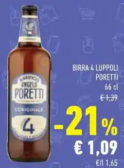 Conad Birra 4 luppoli PORETTI offerta