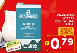 Extra Supermercati Granarolo latte ps 100% italiano offerta