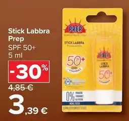 Carrefour Market Stick Labbra Prep SPF 50+ offerta