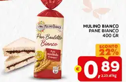 Extra Supermercati Mulino bianco pane bianco offerta