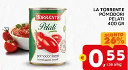 Extra Supermercati La torrente pomodori pelati offerta