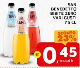 Extra Supermercati San benedetto bibite zero offerta