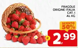 Extra Supermercati Fragole origine italia offerta