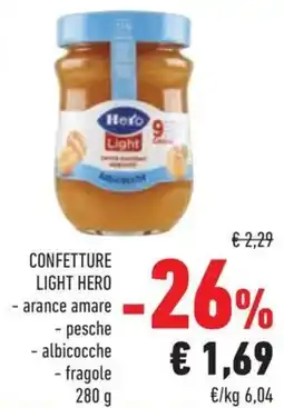 Conad Confetture light hero arance amare offerta