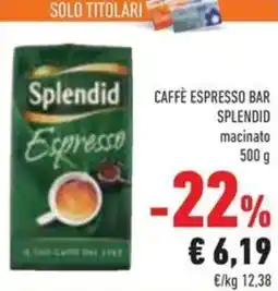 Conad Caffe espresso bar splendid macinato offerta